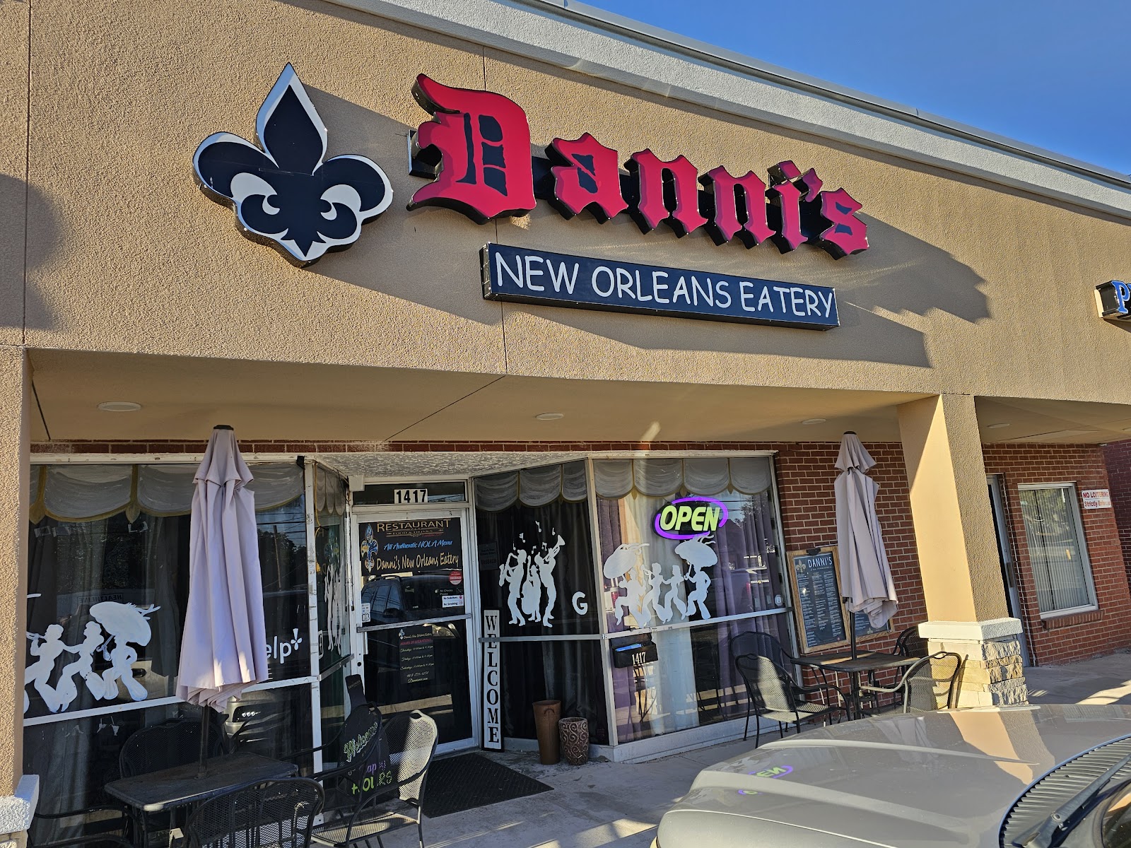 Danni’s New Orleans Eatery, Home of All Authentic Menu