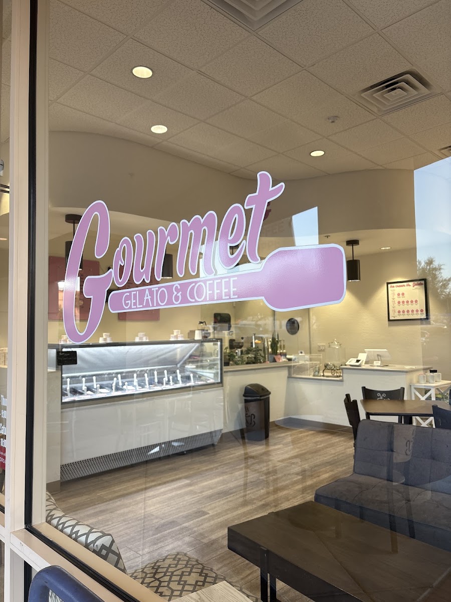 Gourmet gelato and coffee