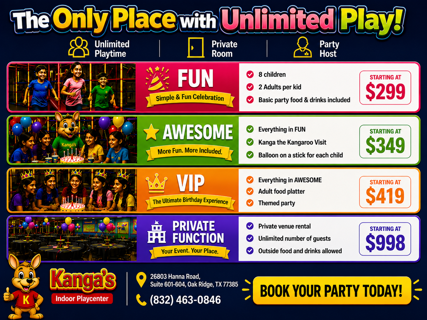 Kanga's Indoor Playcenter, The Woodlands